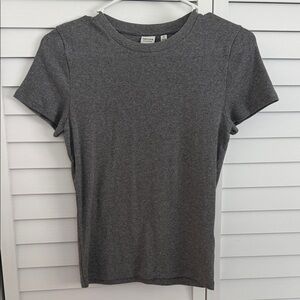 Aritzia Charcoal Short Sleeve Tee